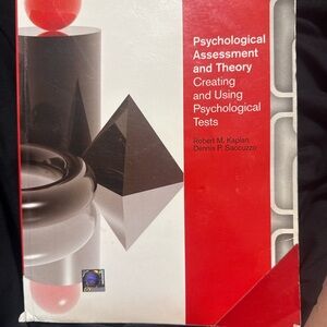 Psychological Assessment and Theory by Kaplan & Saccuzzo — Red Cover